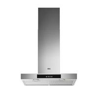 Aeg DBX4651M 60cm T Box Chimney Hood, Stainless Steel with Black button surround