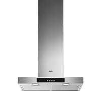 AEG Chimney Standard Hood DBX4651M, ExtractionTech 6000 Cooker Hood, 60cm, LED Lights, Maximum Filtration, Washable filter, On Demand Control, Vent Capacity 600 (m³/h) 70 dB, Stainless Steel