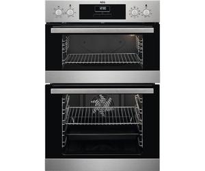 AEG DCB331010M SurroundCook Built-In Electric Double Oven, Stainless Steel A