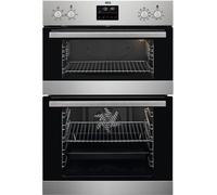 AEG 6000 Series SurroundCook Built In Double Oven, DCB535060M, 61L, Catalytic Self Clean, LED Display, Multilevel Cooking, Stainless Steel, Anti-fingerprint, Grill, Pizza, AirFry Setting, Defrost, A+