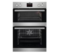 Aeg DCB535060M Multifunction double oven, Steel fascia with Retractable Rotary Controls