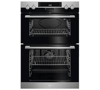AEG DEK431010M 6000 Series Built-in Double Electric Oven - SurroundCook Technology, Clean Enamel Interior, Stainless Steel Finish