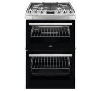 AEG CGX1130ACM 55cm Gas Double Oven Freestanding Cooker