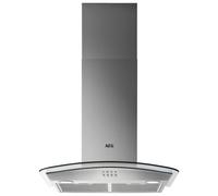 AEG DTB3653M 60cm Series 3000 Curved Glass Chimney Hood - STAINLESS STEEL