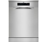 AEG 6000 Series Freestanding Dishwasher FFB74917ZM, 14 settings, 60cm, Airdry and SatelliteClean Technology, GlassCare, Delay Start, XtraPower, Adjustable Basket, dB44, 850x598x622mm, Grey, Class C
