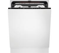 AEG 8000 Sprayzone FSE84708P Wifi Connected Fully Integrated Full Size Dishwasher - Black Control Panel with Sliding Door Fixing Kit - C Rated, Black