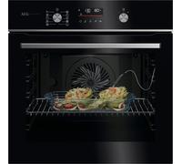 AEG Series 5000 GA5PB50FAB SurroundCook with SteamBake Pyrolytic Self Clean Built-in Single Oven Black