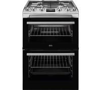 AEG CGX6130ACM - Stainless Steel Gas Cooker with Double Oven - 4 Zones - A Energy
