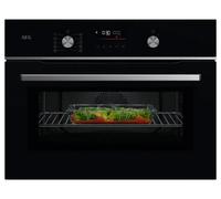 AEG GK6NK401B 6000 Series Black CombiQuick Compact Oven & Microwave