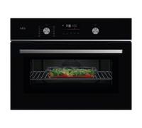AEG GK6NK401B 60cm Series 6000 Built In Combi Microwave For Tall Housing - BLACK