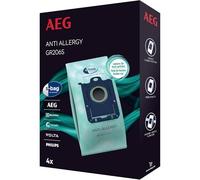 AEG GR206S s-Bag Anti-Allergy Vacuum Cleaner Bags VX4, VX6, VX7, VX8, AB61 (4 Synthetic Dust Bags, High Filter Performance, Reduces Pollen, Mites and Allergens, Ideal for Allergy Sufferers)