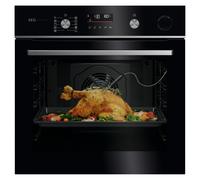 AEG GR6PB52FSB Series 6000 SteamCrisp Pyrolytic Multifunction Single Oven - BLACK