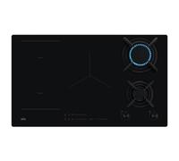 AEG HDB95623NB 6000 Series 90cm Dual Fuel Gas & Induction Hob - Black