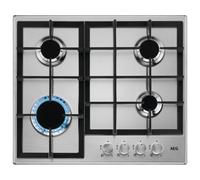 AEG HGB64200SM 60cm Series 6000 4 Burner Gas Hob - STAINLESS STEEL