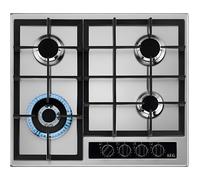AEG, HGB64420YM, 60cm Gas Hob in Stainless Steel