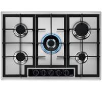 AEG HGB75420YM 74cm Gas Hob - Stainless Steel, Stainless Steel