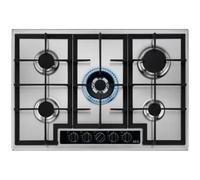 AEG 75cm 5 Burner Gas Hob with Wok Burner - Stainless Steel