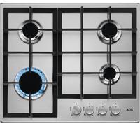 Aeg HGE64200SM 60cm wide 4 burner gas hob with triple crown burner