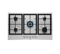 AEG HGX95320SM 3000 Series 90cm 5 Burner Gas Hob with Wok Burner - Stainless Steel
