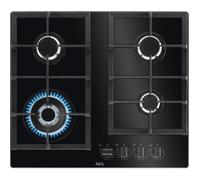 AEG HKB64420NB 6000 Series Black 60cm Gas On Glass Hob