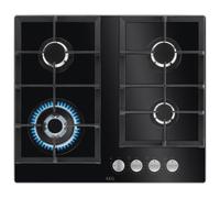 AEG HKB64420NB 6000 Series Black 60cm Gas On Glass Hob