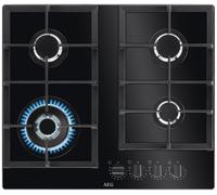 AEG HKB64420NB 59cm Gas Hob - Black, Black