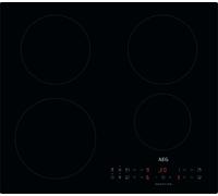 AEG 3000 Series Induction Hob, IKX64301CB, 4 Cooking Zones, 60cm, Hob2Hood Function, Built-In Hob Timer, Key-lock, Booster, Automatic Heating-Up, LED Indicators, Black