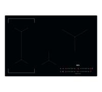 AEG 6000 Series Bridge Induction Hob IKX84443CB, 80 cm, 4 Cooking Zones with Hob2Hood, PowerBoost, OptiFix One Step Install, EcoTimer Energi Saver, Child Lock, Minute Minder, 44x750x490mm, Black
