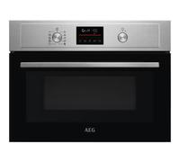 AEG 3000 Series Solo Microwave & Grill - Integrated Oven KMX525060M, 42L, Grill Function, Defrost, Electronic Display, Clean Enamel, Built-In 450x560x550mm, Stainless Steel Antifingerprint Coating