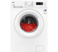 AEG 6000 Series Freestanding Washer Dryer 7/4 kg, 1600 rpm Spin, LWX60746B Wash-to-Dry Single Cycle, AutoSense, 60/20 Quick Programme, 847x597x534mm, White, Class D