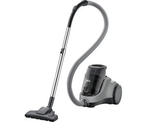 AEG LX5-2-2MG 750W Bagless Vacuum Cleaner 7m Range for Hard Floors and Carpets Front Wheel 360° Mineral Grey