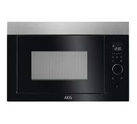AEG MBE2657SEM Solo Built-In Microwave Stainless Steel Black | 26 Litre, 900 Watt