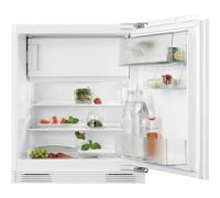 AEG NSF6I82EF Integrated Under Counter 82cm High Fridge with Ice Box - Fixed Door Fixing Kit - White - E Rated, White