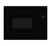 AEG 6000 Series OB6GM261UB 26 Litre 46cm High, Built In Microwave With Grill - Black, Black