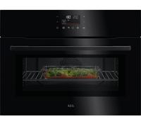 AEG OK6NK40PK Built In Compact Electric Single Oven - Black, Black