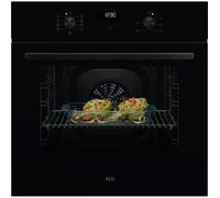 AEG SurroundCook OU5AB20CK Built In Electric Single Oven - Black Gloss - A Rated, Black