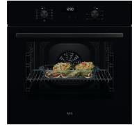 AEG OU5AB20CK SurroundCook Built In 59cm Electric Single Oven Black Gloss A