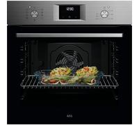 AEG OU5AB20SM Multifunction Oven, 72 L, Aqua Clean Cleaning, 9 Programs, Grill Function, SurroundCook, LED Display, Multi-Level Cooking, Stainless Steel Anti-Fingerprint
