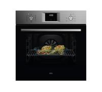 AEG OU5AB21CM - Multifunctional Oven 5000 Series SurroundCook, 65 L, LED Display, 9 Functions, AquaClean Cleaning, Stainless Steel Retractable Controls, 4 Glass Door, Infinity Stainless Steel