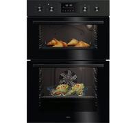 AEG OU5CP40B Built In Electric Double Oven - Black - A Rated, Black