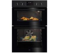 AEG OU5CP40B Built In Electric Double Oven - Black - A Rated, Black