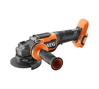 AEG PRO18V Cordless Angle Grinder BEWS 18-115BLPX2-0 (Brushless, Fixtec Nut - for Quick Disc Change, Grinding Disc Type 27, Cutting Disc Type 1, Max. Cutting Depth 21 mm Without Battery and Charger)