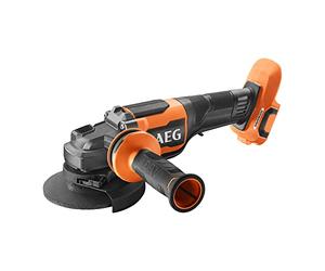 AEG PRO18V Cordless Angle Grinder BEWS18-125BLPX2-0 (Brushless, Fixtec Nut, Grinding Disc Type 27, Cutting Disc Type 1, Max. Cutting Depth 26 mm, Without Battery and Charger)
