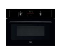 AEG Series 3000 Built In Combi Microwave For Tall Housing KMX365060B BLACK