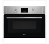 AEG 3000 Series Solo Microwave & Grill - Integrated Oven KMX525060M, 42L, Grill Function, Defrost, Electronic Display, Clean Enamel, Built-In 450x560x550mm, Stainless Steel Antifingerprint Coating