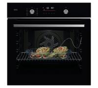 AEG Series 5000 Pyrolytic SteamBake Multifunction Single Oven GA5PB501AB Black