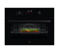 AEG Series 6000 Built In Combi Microwave For Tall Housing OK6NK40K Black