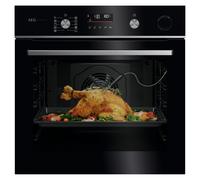 AEG Series 6000 SteamCrisp Exclusiv Pyrolytic Multifunction Single Oven GR6PB52FSB Black