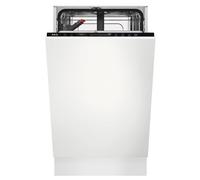 AEG 7000 Glasscare FSB73427Z Fully Integrated Slimline Dishwasher - Black Control Panel with Sliding Door Fixing Kit - D Rated, Black