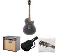 AEG SERIES, Spruce Top, 25" Scale, AEQ Preamp, T-Bar Undersaddle P/U, Black Aurora Burst Matte